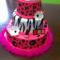 30Th Princess Diva Cake Red velvet and cream cheese frosting