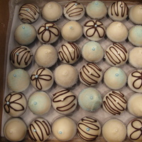 Cupcake Bites For Engagement Party These were made for an engagement party where tiffany blue and white were the theme colors.