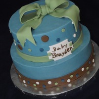 Laura's Shower Cake Cake made to match the invitation TFL