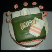 Birthday/massage Therapy Grand Opening My friend had a birthday/message therapy party and I had the honor of combining the two themes. She loves chocolate so both tiers are...