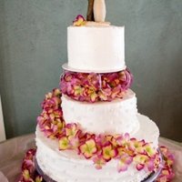 Hydrangea Wedding Cake this is a lemon pound cake with lemon BC