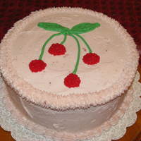 Cherry Cake cherry cake wwith cherry buttercream
