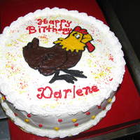 Chicken Birthday Cake chicken birthday cake