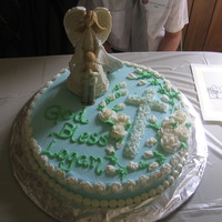 Boy's First Communion Was tough to think of a religious cake for a boy - maybe I should have checked out CC first to get some ideas! This cake was made for my...