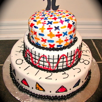 Math Cake This is a cake I made for a creative page for a waterloo univeristy application. I got into the program so it was so worth it. Hope you...
