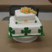 Course 3 Final Cake - Shamrocks/st Pat's Day 
