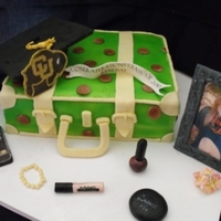 Lindsay's Graduation Cake For the girl who loves EVERYTHING, but especially MAC make-up :-D The picture and IPod are made using edible rice paper (the picture was...