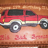 Big Bad Bronco FBCT. Created from a photograph.