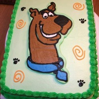 Scooby Doo Frozen Buttercream Transfer. Inspired by photos on this wonderful website. :)