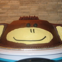 Chocolate Banana Monkey Cake 
