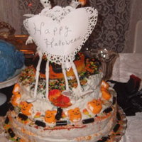 Halloween "wedding" Cake 