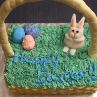 Easter Basket Cake This was my first time doing the basket weave. All BC with gumpaste and fondant accents. The handle was very difficult!! its a wire covered...