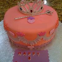 Princess Tiara & Wand Cake Black forest cake for a friends daughter. She saw this design from ptanyer's cake on CC. Thank you ptanyer. I have blanked out the...