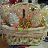 Easter/spring Cookie Bouquet This is the first cookie bouquet I have made. I used the NFSC recipe and Antonia 74s royal icing. Both of the recipes are wonderful. This...