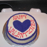 Wilton Class 1 First Cake Made this in my Wilton class. Since it was so close to Valentines Day, she wanted us to do a heart theme. TFL!