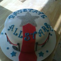 Cheer Cake This is a 10" Red Velvet cake for a 'Red Carpet Event' for a cheer team. Had so much fun making this one - since it was a...