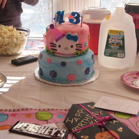 Hello Kitty Birthday Cake Hello Kitty Birthday Cake for my daughter's surprise 13th birthday party!