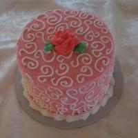 Petite & Sweet Small cake for my aunt's 97th birthday.