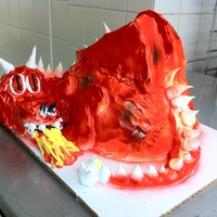 Dragon Cake Red Dragon Cake I made in class