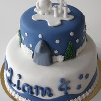 Moomin Cake Moomin cake with Moomin, The Groke and the Hattifatteners