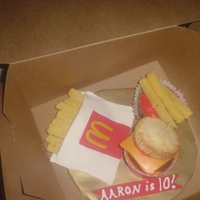 Aaron's "happy Meal" I made one of these "meals" last week as a treat for a niece who recently had a bithday. My nephew (her cousin) asked me to make...