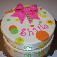 Bright Color Fun polka dots and bows with fun neon colors