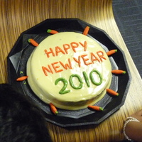 Carrot Cake With Buttercream Icing made this cake for the new year party at my hubby's office......