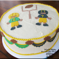 Super Bowl Cake 2011 I am think i am getting better and better at this and at my Cricut cake! we are a divided household for the Super Bowl today so i made a...