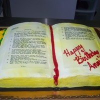 Psalm 91 Cake Didn't turn out as good as I wanted....it is suppose to look old like an old family bible...but my printer wasn't working so I...