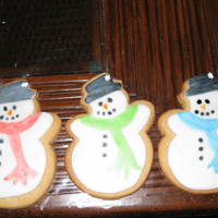Winter Fun Fondant Snowman cookies for Christmas 2009