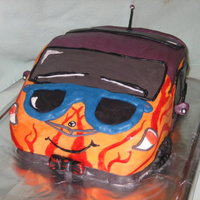 Prius Cake I made this prius cake because my friend had the idea of combining a cake and a pie (a "c'pie") and making a hybrid, hence...