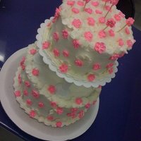 2Nd Cake For Class (1St Time Ri Flowers!) 