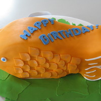 Goldfish Jan. 2010 Goldfish Cake for Dad Specht's 71st BDay