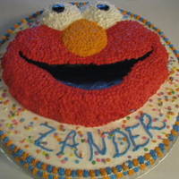 Elmo Cake.... I made this for my nephew, he loves elmo.