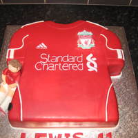 Liverpool Shirt Birthday Cake 