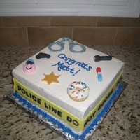 Lea Grad Cake I made this cake for my little brother's graduation from the Law Enforcement Academy. It was a disaster! It was originally covered...