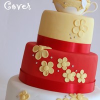 Mother's Day I made this as a practice cake for an upcoming wedding cake (my first), and it doubled as a Mother's day gift for my Mom. I'm so...