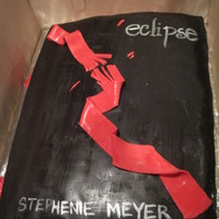 Twilight Cake Made this for a 10 year old birthday girl.covered in Fondant and used 50/50 fondant and gumpaste for ribbons. Tried out the luster paint...