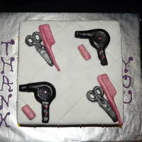 Hair Stylist Cake I made this cake for my hair stylist who is a good friend and I wanted to thank her for always taking care of me when I get my hair done....