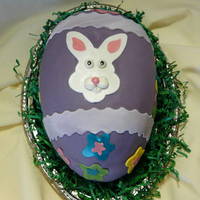 Easter Cake 2010 This cake was a lemon cake with lemon mousse and fresh strawberry filing. It was crumb coated in lemon buttercream icing and then rolled in...