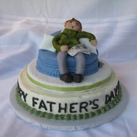 Napping Dad Father's Day Cake I made this cake for all of the dad's at our Father's Day celebration. I think it depicts a lot of dad's at some point in...