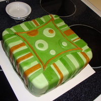 Birthday Cake For A Man I didn't have a lot of direction for this cake other than it is a man's birthday cake. I didn't love how it turned out, but...