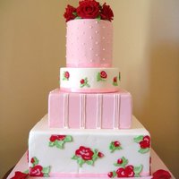 Wedding Cake Inspired by Peggy Porschen wedding cake. This was the final cake in my Wilton courses. After 4 long months of cake decorating, I was able...