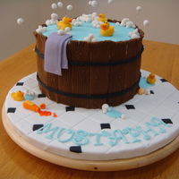 Rubber Duckies Bath I made this cake for a friend office birthday party. He loved rubber duckies!