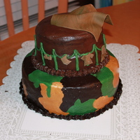 Camouflage Baby Shower Cake A friend of my moms is having a baby with her new husband and he loves Camo, so I thought this cake would be perfect for them :) They loved...