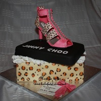 Jimmy Choo Cake Chocolate cake with vanilla cream, cover in marzipan The shoe is made of marzipan Many thanks to TheCakeEngineer for the inspiration and...