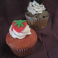 Muffin Size Cupcakes These "little" babies are twice the size of regular cupcakes and each flavor has it's own filling. These are Top: Cookies N...