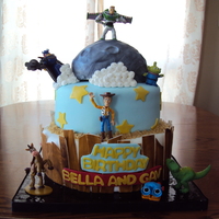 Toy Story Birthday Cake 3 tier toy story cake, all fondant