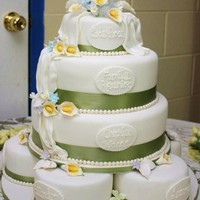 3 Tier Round Cake With Additional Bottom Layer This was my families..Family Reunion Cake. So not a wedding Cake but could be. Each bottom Cake and the Top Tier was given to each of my...