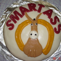 Smart Ass Birthday Cake This was a cake for a friend's husband. We always have game night and one of our favorite games to play is Smart Ass. It was a marble...